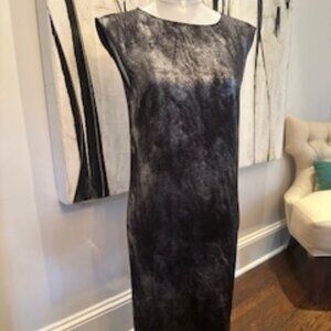 VINTAGE MICHAEL KORS COLLECTION Metallic Silk Sheath Dress – Made in Italy – 6